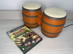 Mint Disc Nintendo Gamecube Donkey Konga Jungle Beat Complete + Bongos