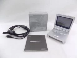 Boxed Like New Game Boy Advance SP Silver Frontlit Handheld Console Gameboy GBA