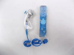 Nintendo Switch Transparent Blue Clear Wii Remote With Nuncuck