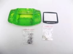 Brand New Gameboy Advance GBA Clear Green Shell Housing Case Kit