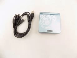 Like New Gameboy Advance SP GBA Blue Mario Handheld Console + Charger