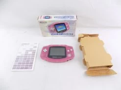 Boxed Nintendo Game Boy Gameboy Advance Clear Fuchsia Pink Console