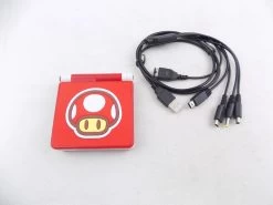 Like New Nintendo Game Boy Advance SP Toad IPS Screen Handheld Console - Inc Charger